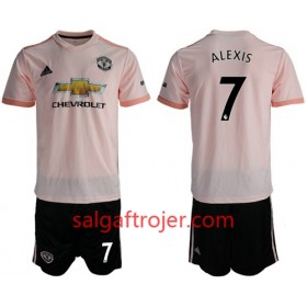 Manchester United Fodboldtrøjer Alexis 7 Børn Udebanesæt 2018/19 Kort ærmer